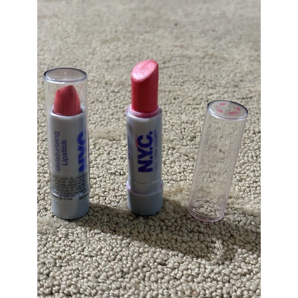 NYC Lipstick Moisturizing‎ 317A Discontinued. Pink  Lot Of 2 Read Description
